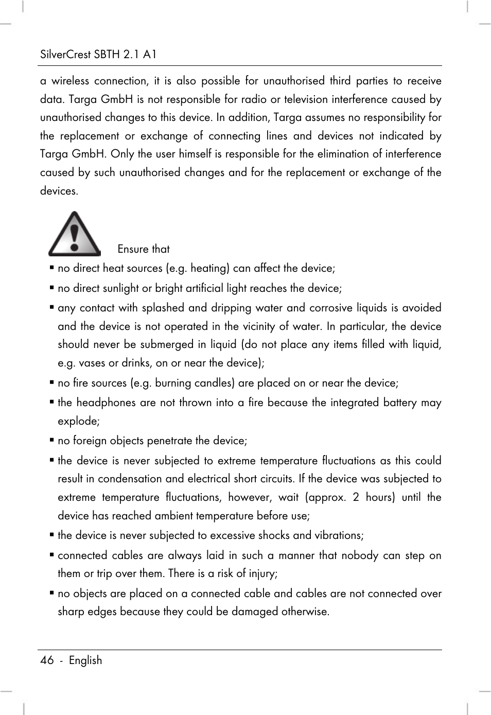 Silvercrest SBTH 2.1 A1 User Manual | Page 48 / 64