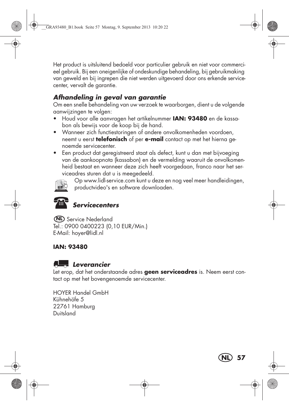 Silvercrest SHBS 500 B1 User Manual | Page 59 / 76