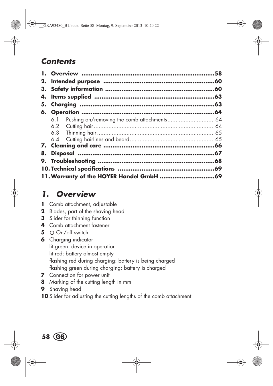 Silvercrest SHBS 500 B1 User Manual | Page 60 / 76