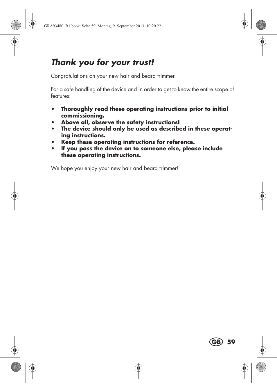 Silvercrest SHBS 500 B1 User Manual | Page 61 / 76