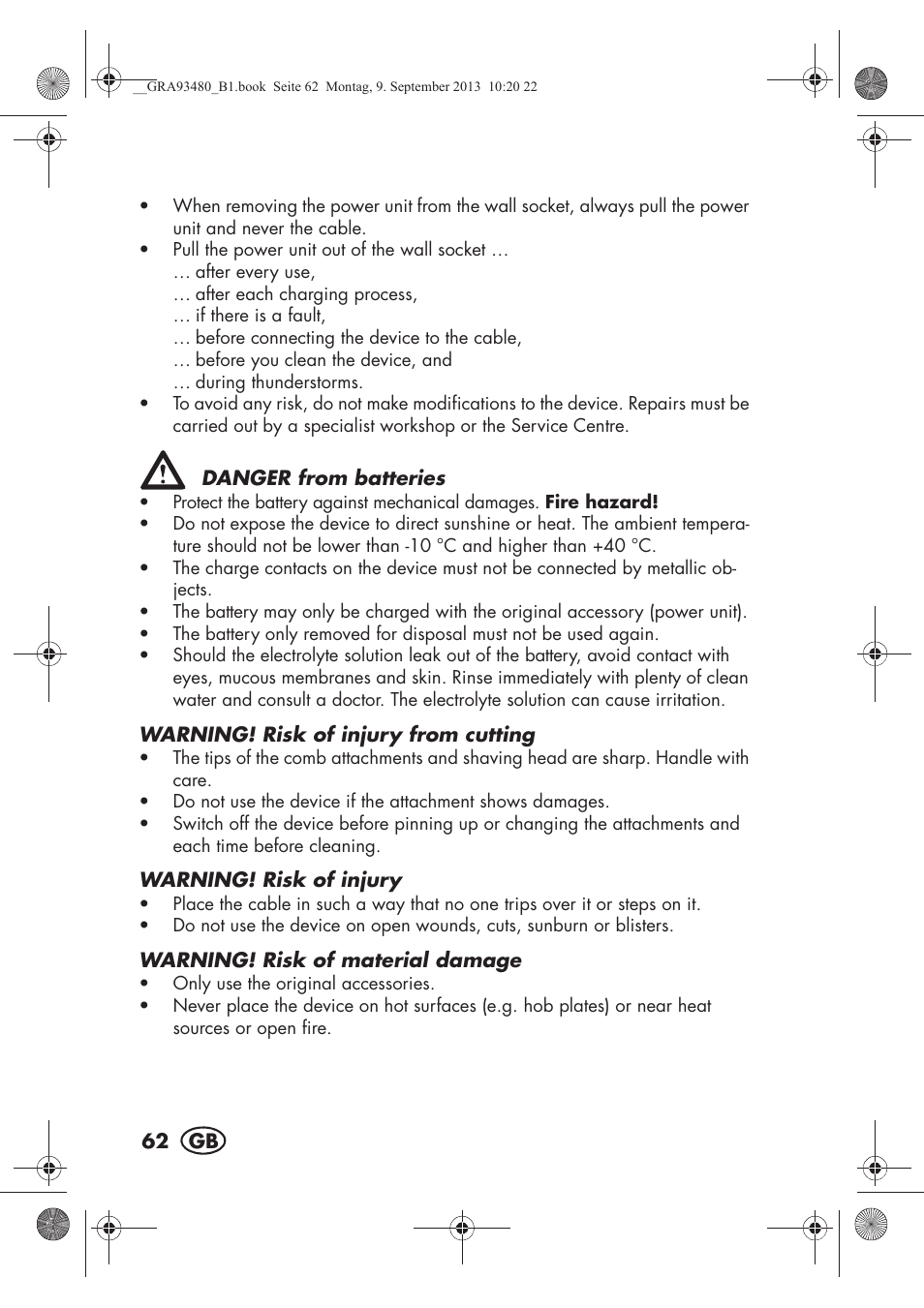 Silvercrest SHBS 500 B1 User Manual | Page 64 / 76