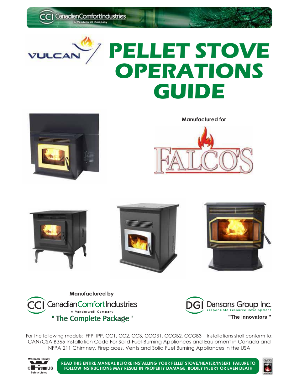 Dansons Group CAN/CSA B365 User Manual | 12 pages