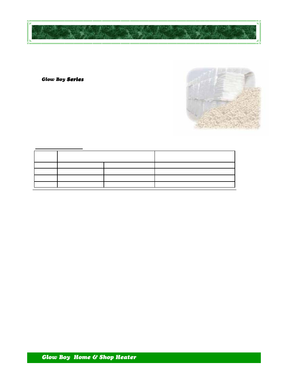 Pecifications, Ellets | Dansons Group HGBH1 CCGB 2 User Manual | Page 28 / 40