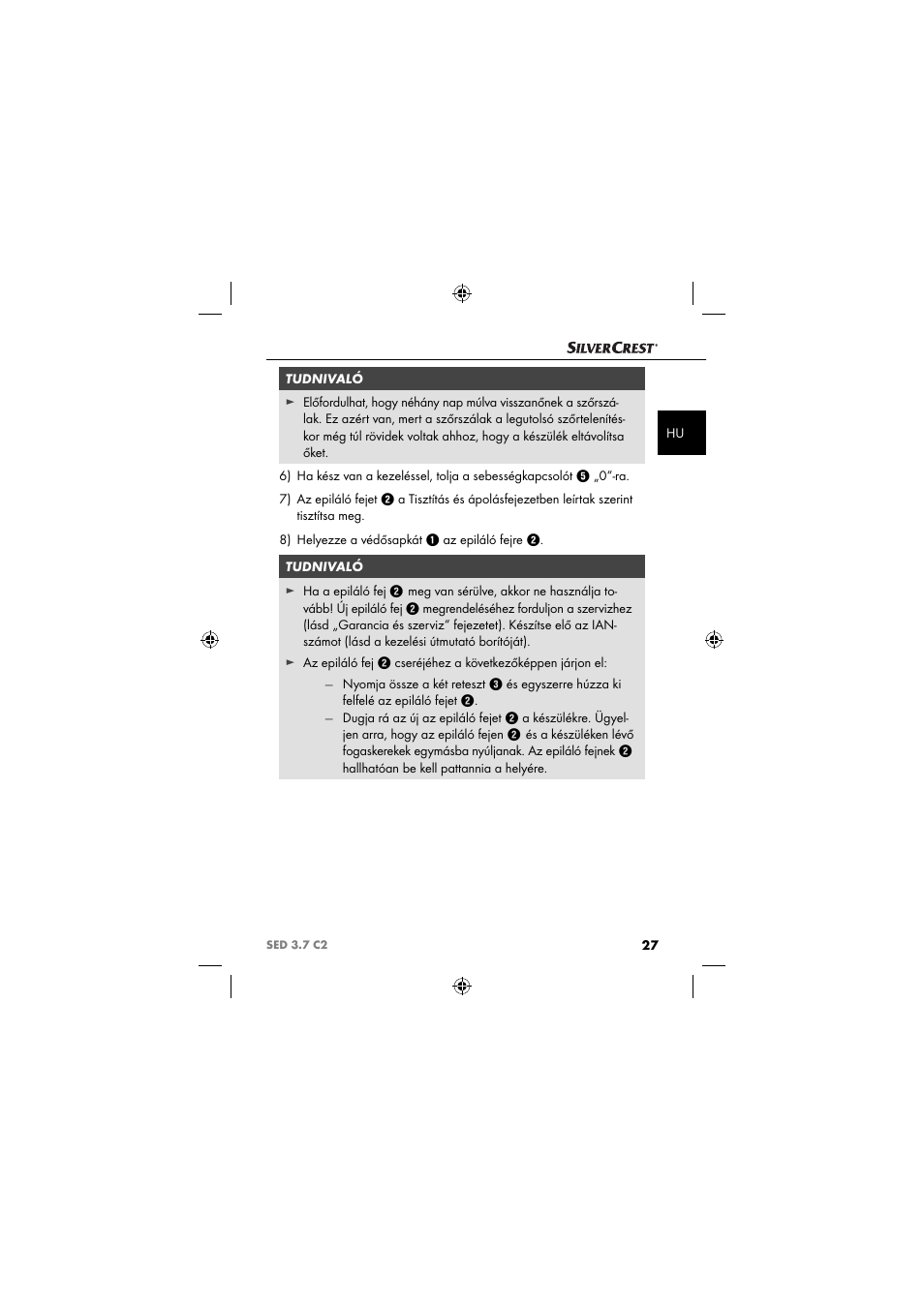 Silvercrest SED 3.7 C2 User Manual | Page 30 / 84
