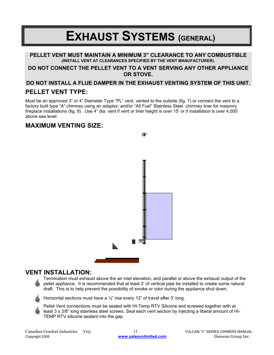 Xhaust, Ystems | Dansons V-50 User Manual | Page 11 / 40