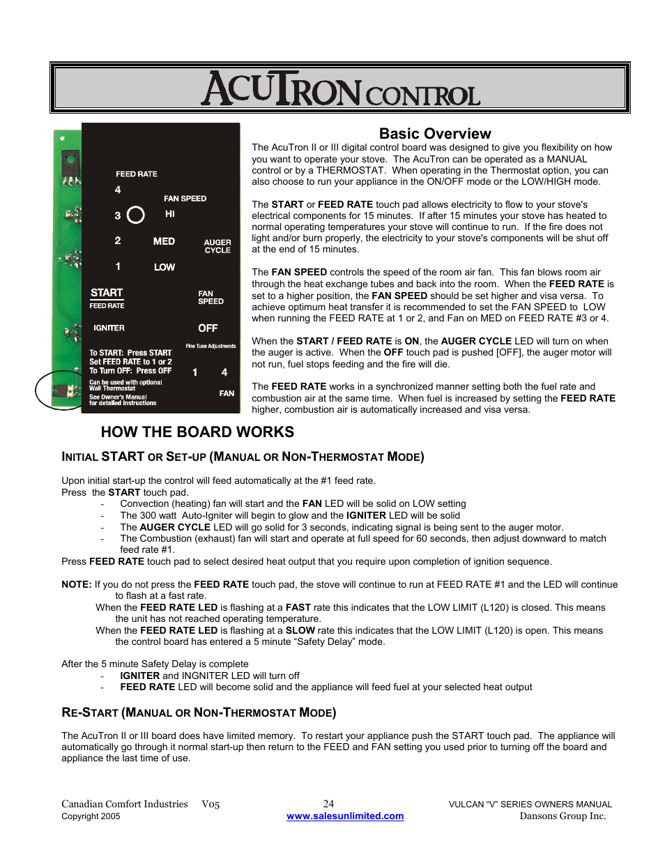 Basic overview, How the board works | Dansons V-50 User Manual | Page 24 / 40