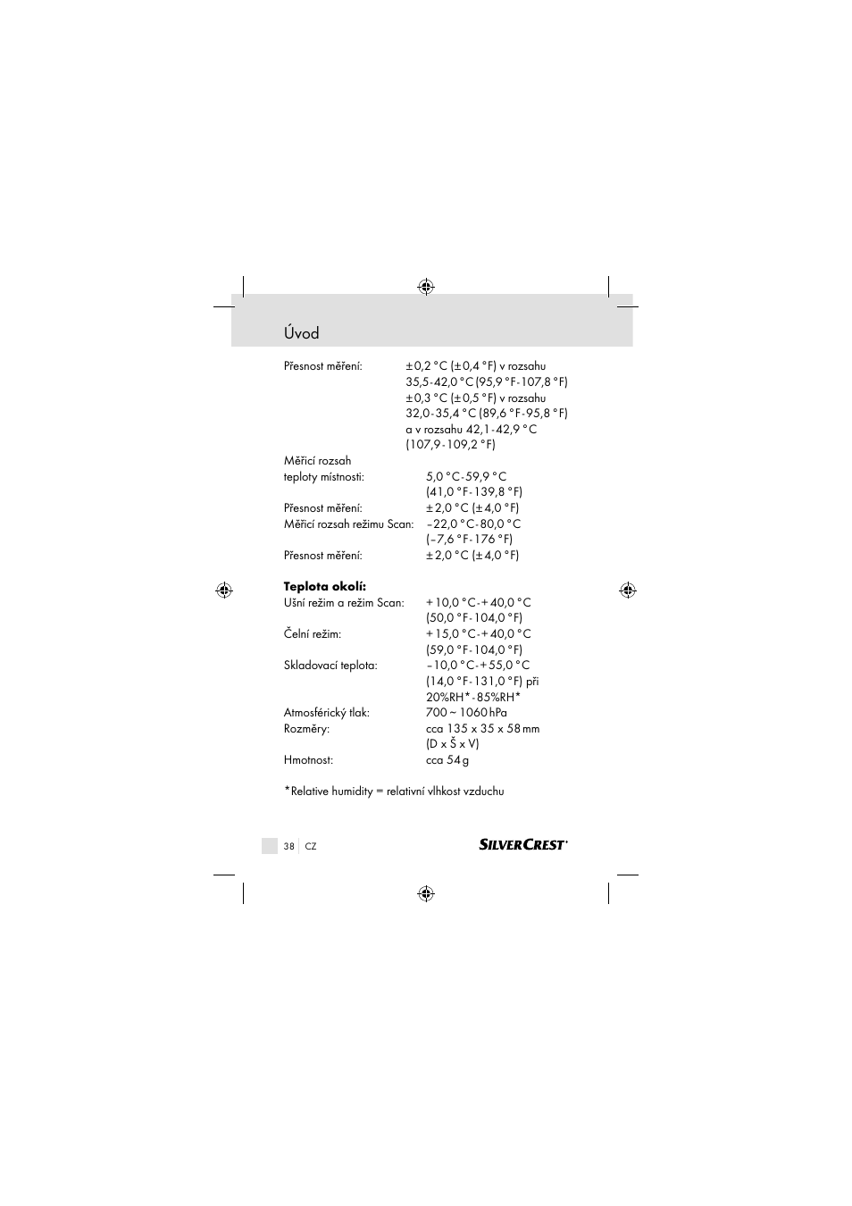 Úvod | Silvercrest SSOT 6 B2 User Manual | Page 38 / 117