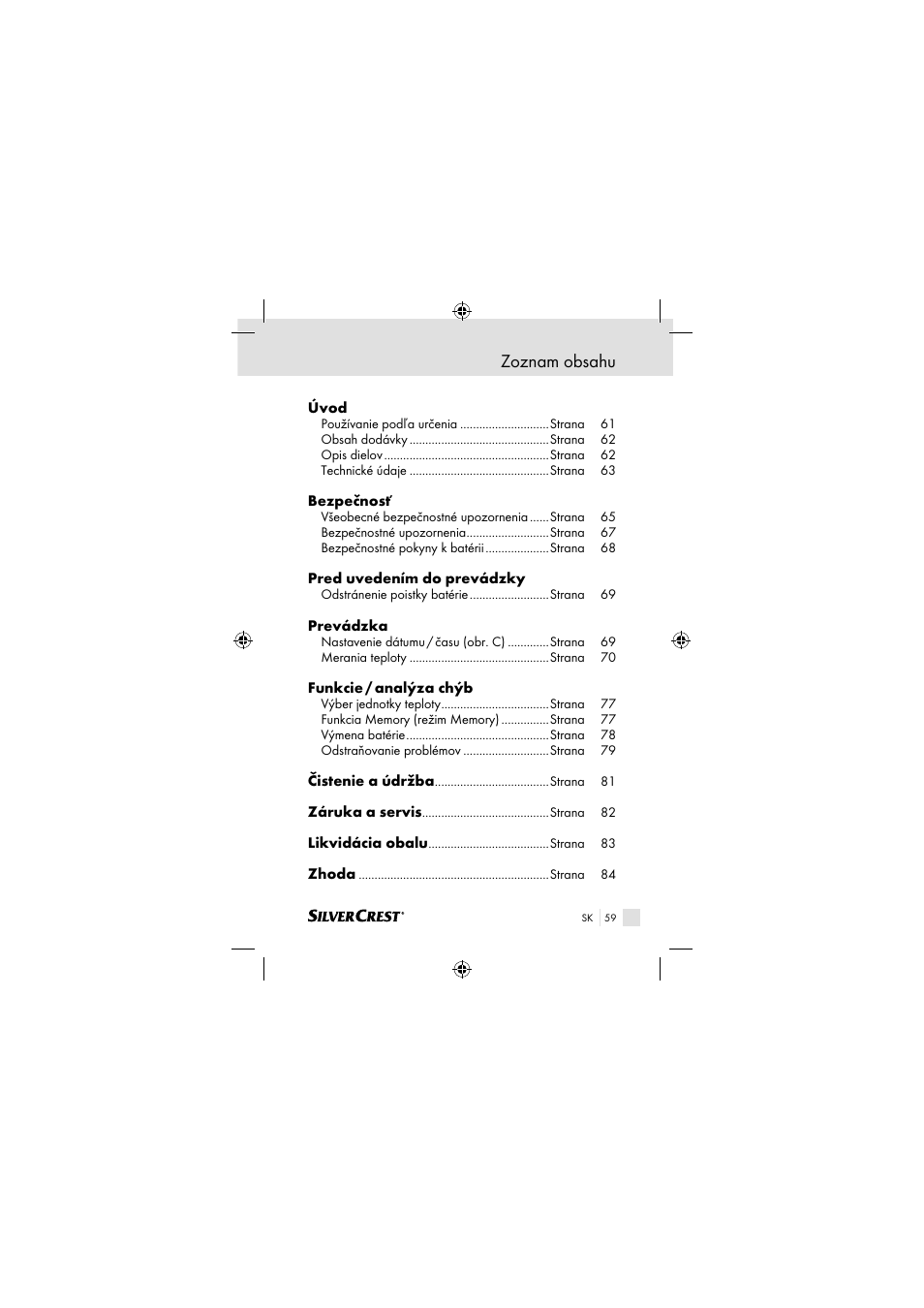 Silvercrest SSOT 6 B2 User Manual | Page 59 / 117