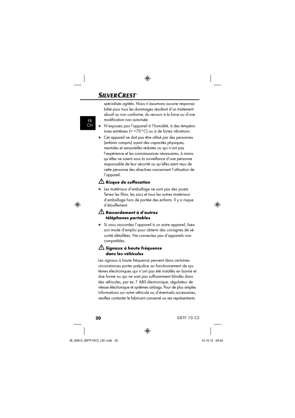 Silvercrest SBTF 10 C2 User Manual | Page 23 / 69