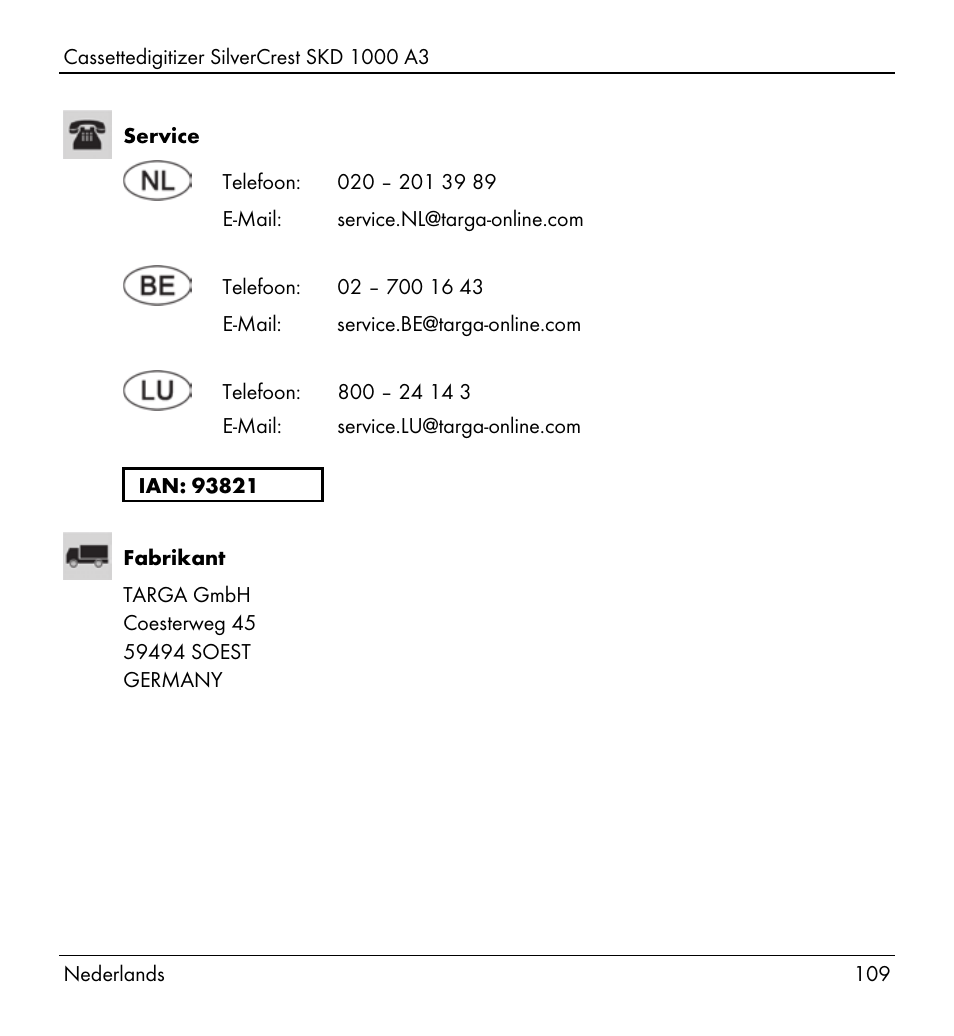 Silvercrest SKD 1000 A3 User Manual | Page 111 / 140