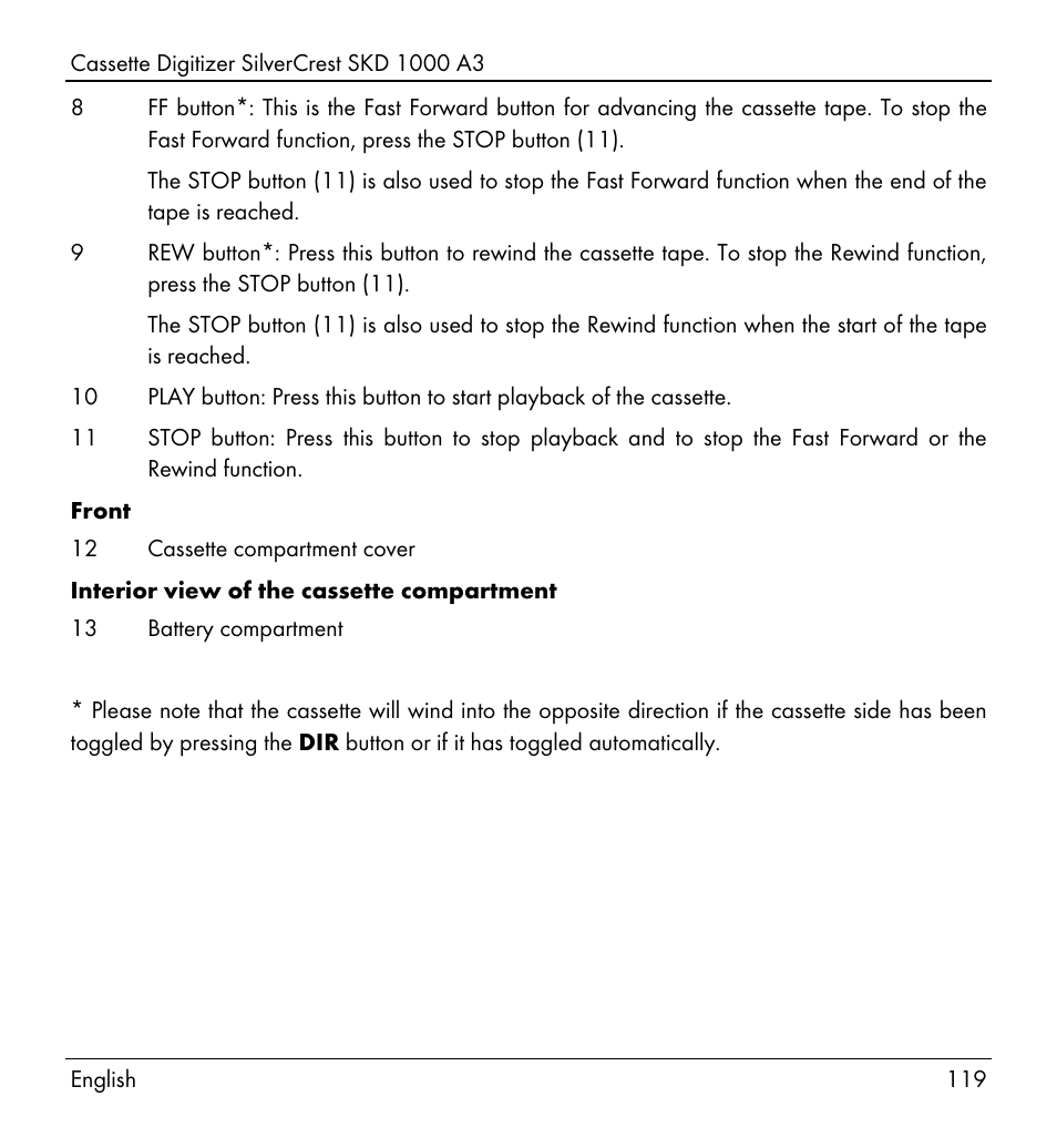 Silvercrest SKD 1000 A3 User Manual | Page 121 / 140