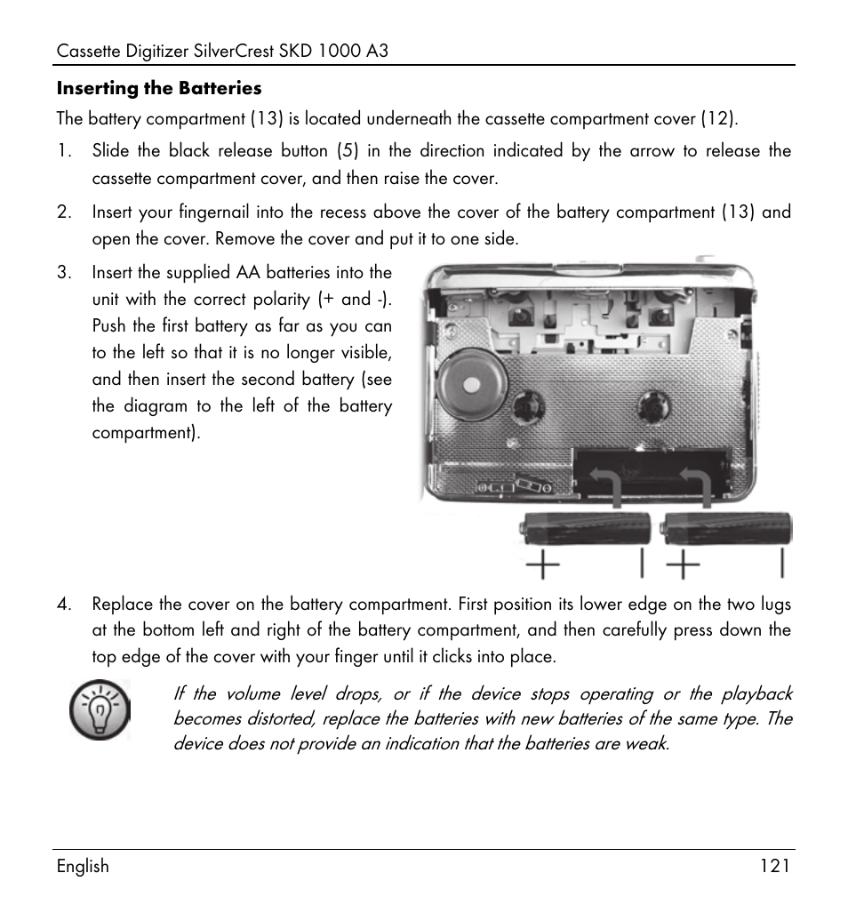 Silvercrest SKD 1000 A3 User Manual | Page 123 / 140