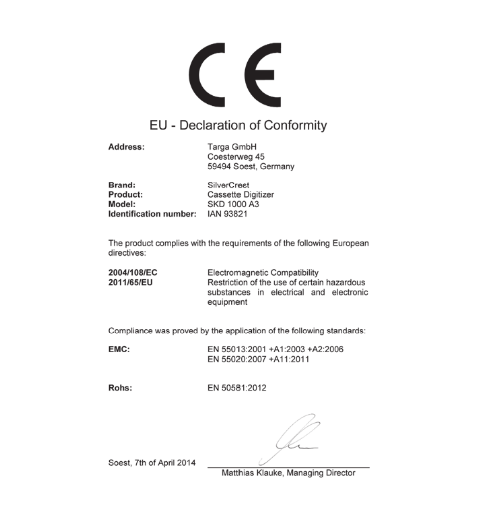 Silvercrest SKD 1000 A3 User Manual | Page 140 / 140