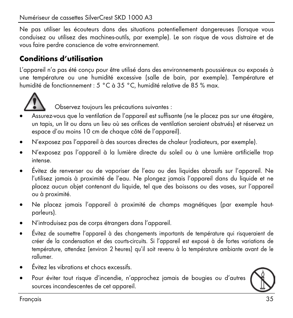 Silvercrest SKD 1000 A3 User Manual | Page 37 / 140