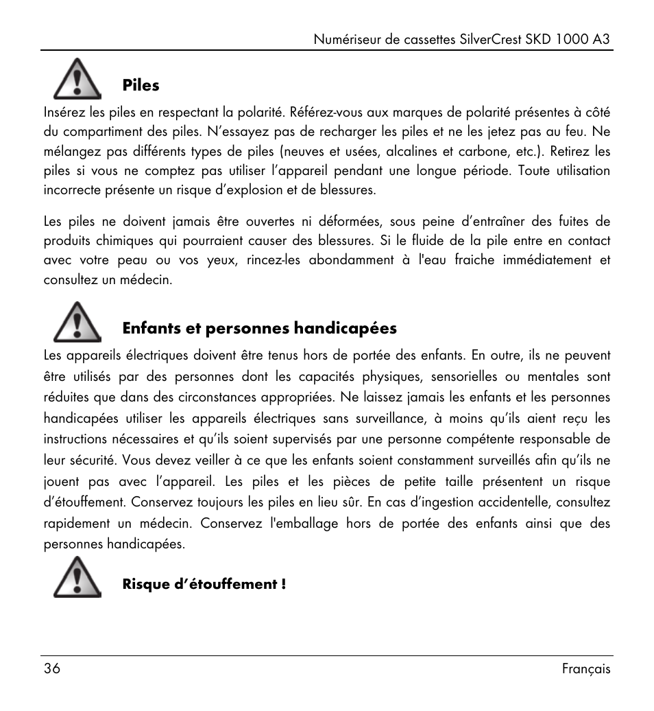 Silvercrest SKD 1000 A3 User Manual | Page 38 / 140