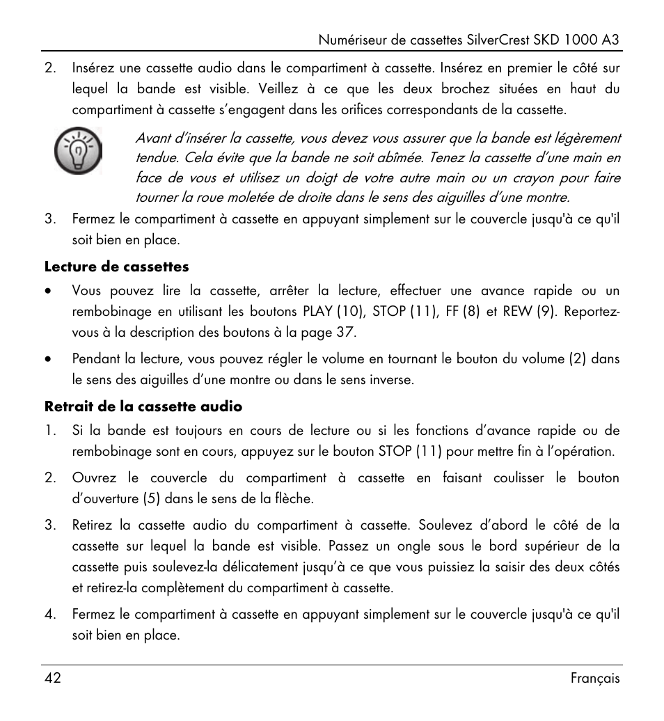 Silvercrest SKD 1000 A3 User Manual | Page 44 / 140