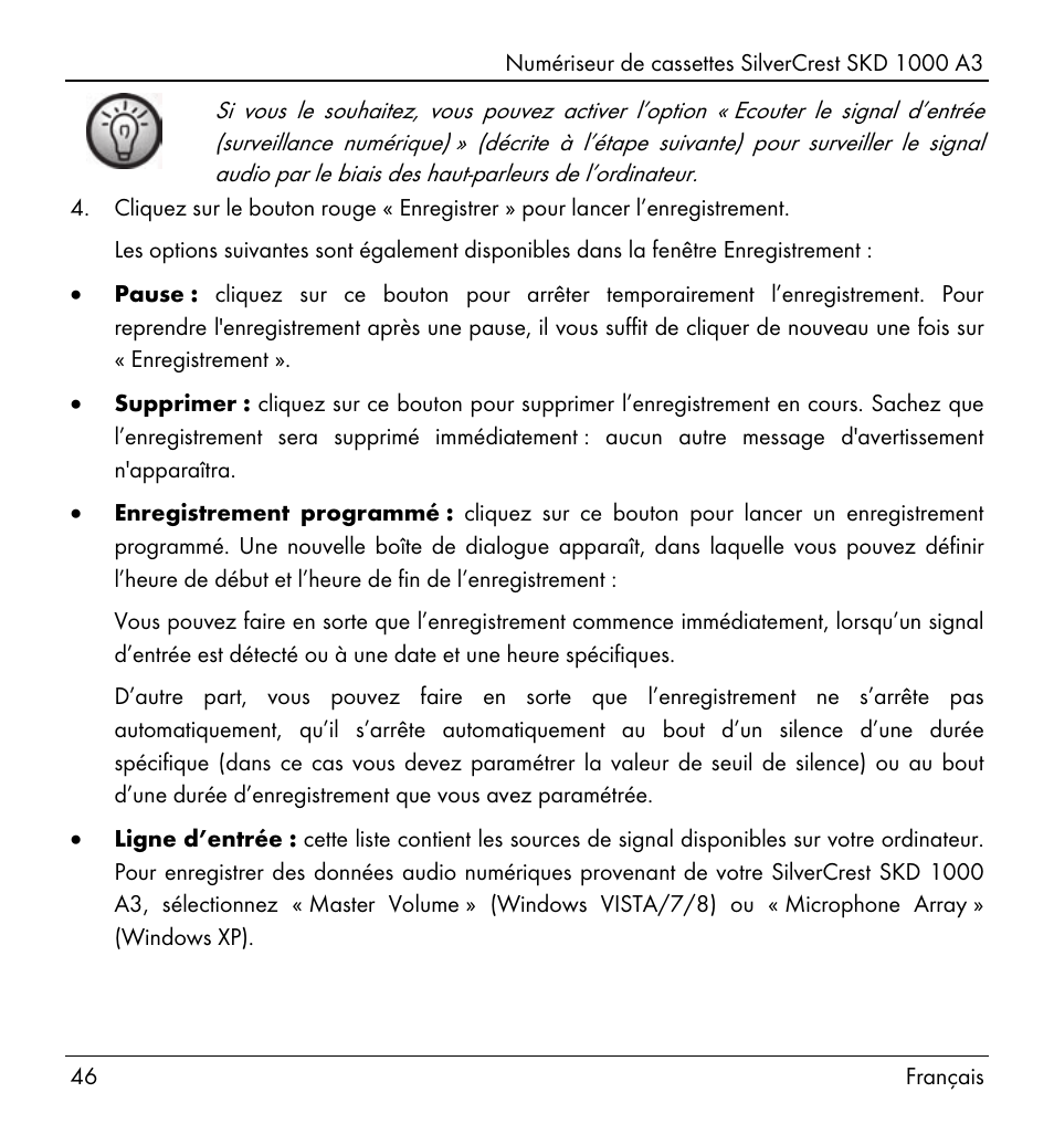 Silvercrest SKD 1000 A3 User Manual | Page 48 / 140