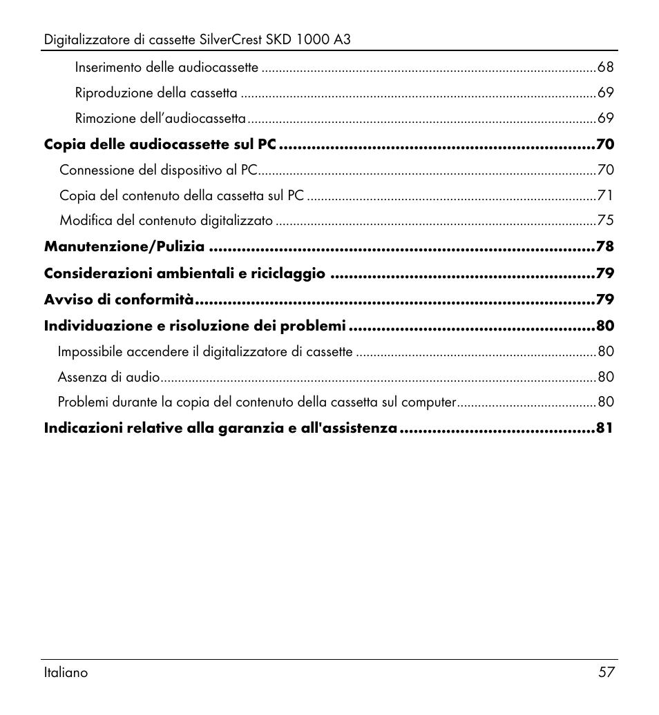 Silvercrest SKD 1000 A3 User Manual | Page 59 / 140