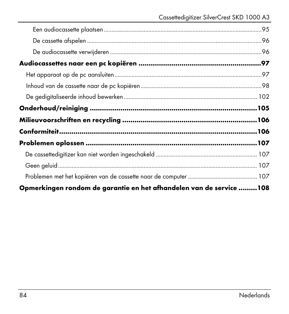 Silvercrest SKD 1000 A3 User Manual | Page 86 / 140