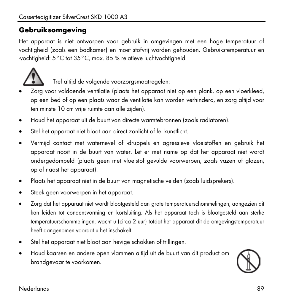 Silvercrest SKD 1000 A3 User Manual | Page 91 / 140