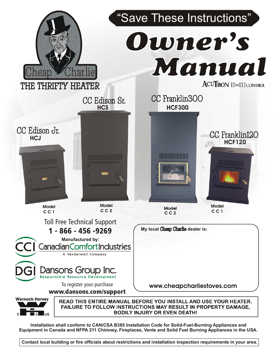 Dansons Group HCF300 User Manual | 39 pages