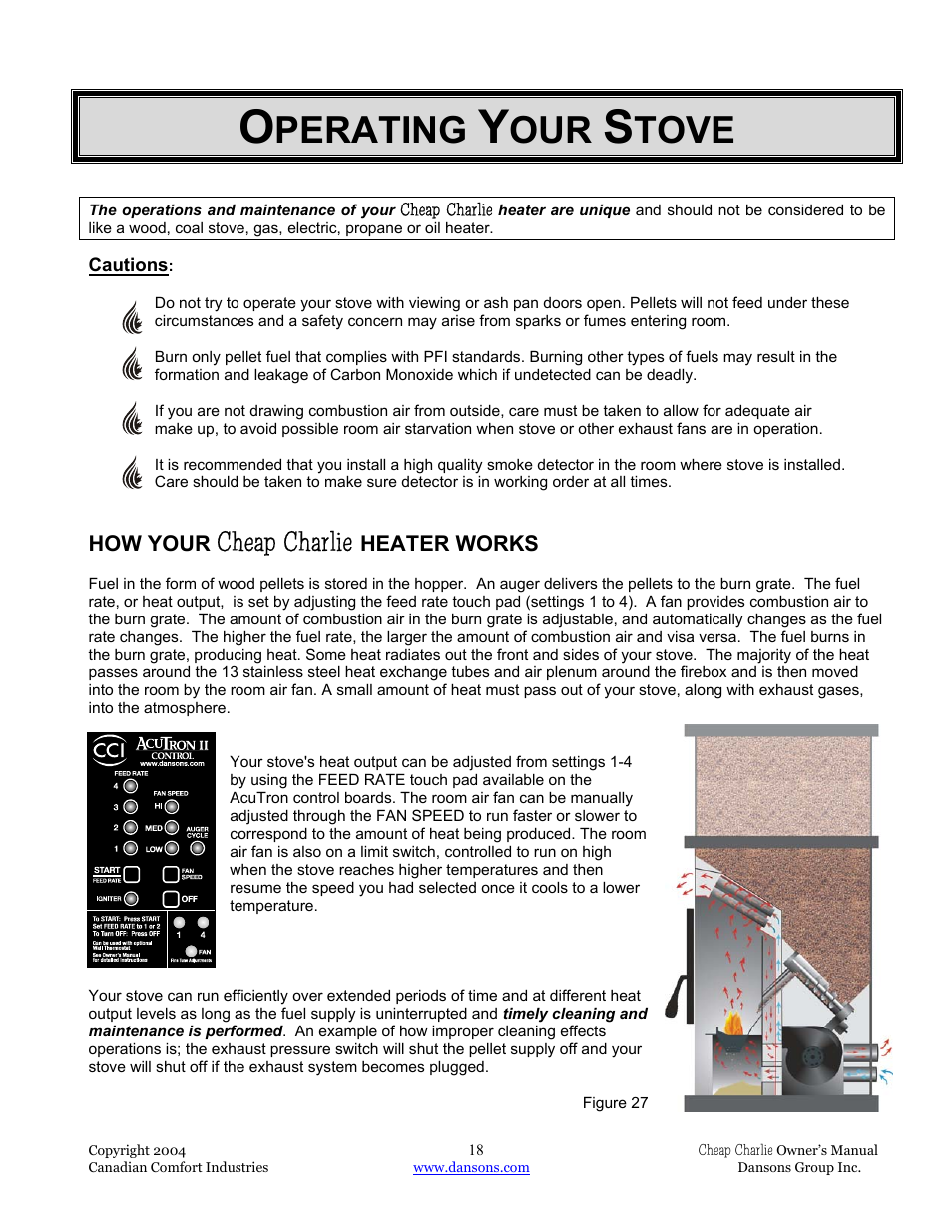 Perating, Tove, Cheap charlie | Dansons Group HCF300 User Manual | Page 18 / 39