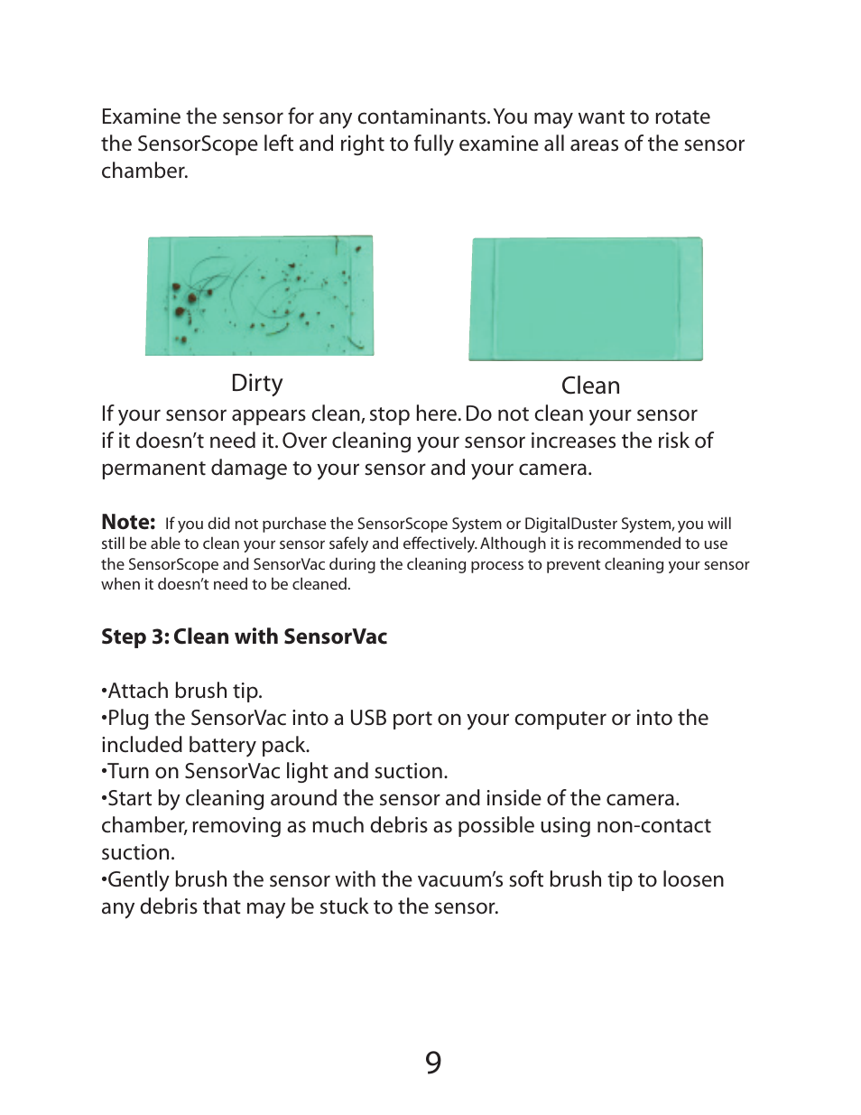Delkin Devices SensorScope System User Manual | Page 11 / 29