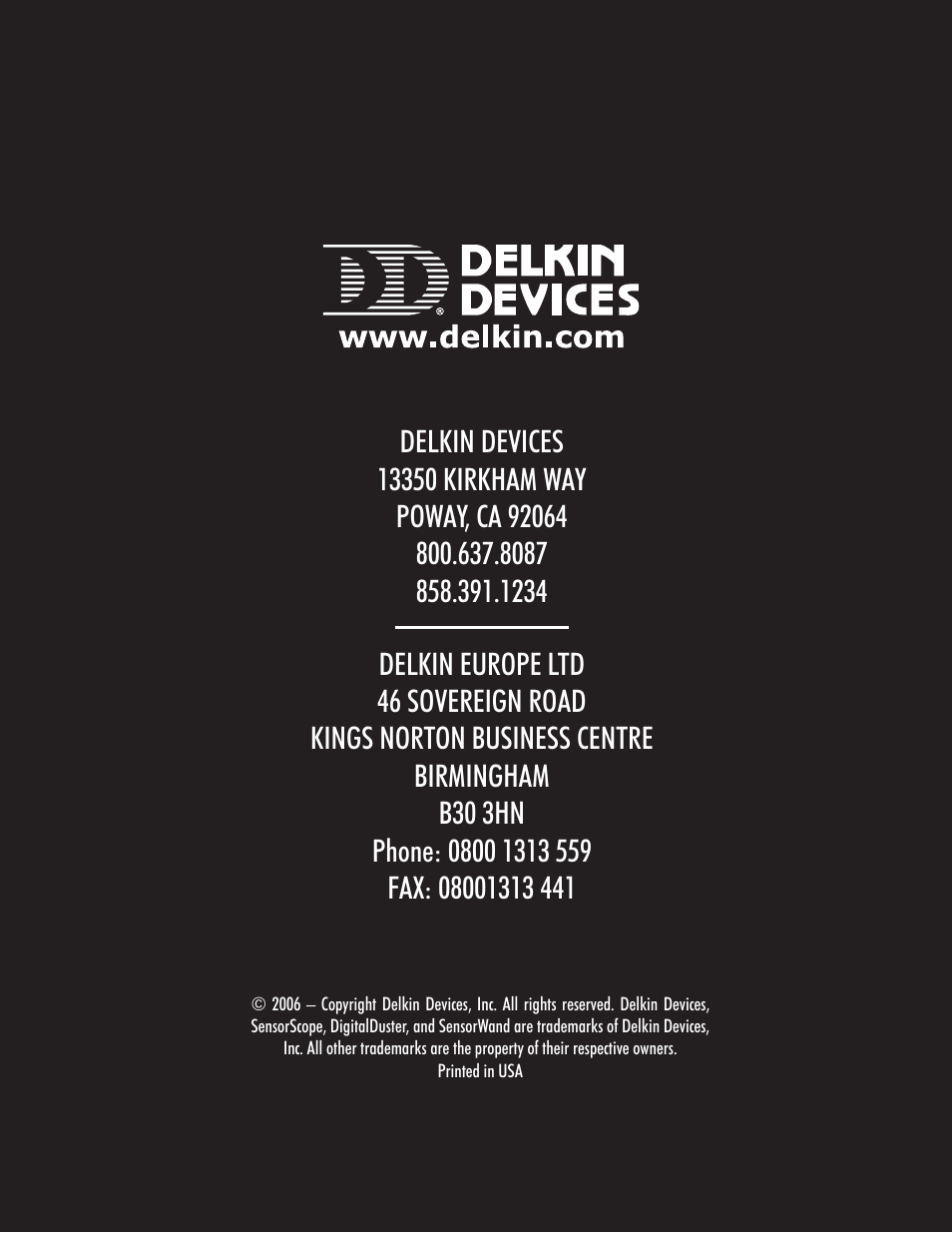 Delkin Devices SensorScope System User Manual | Page 28 / 29