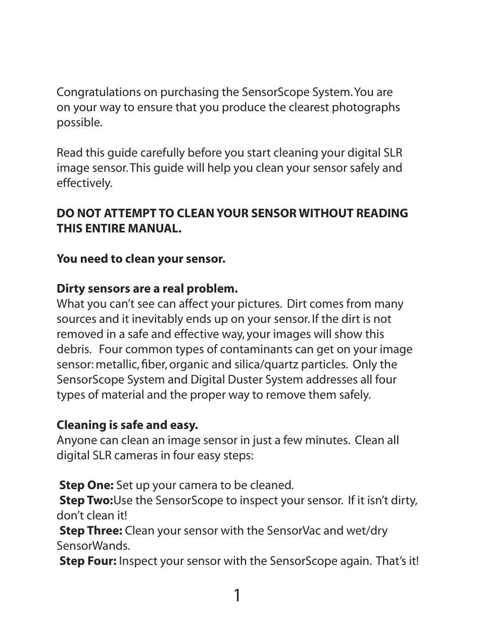 Delkin Devices SensorScope System User Manual | Page 3 / 29