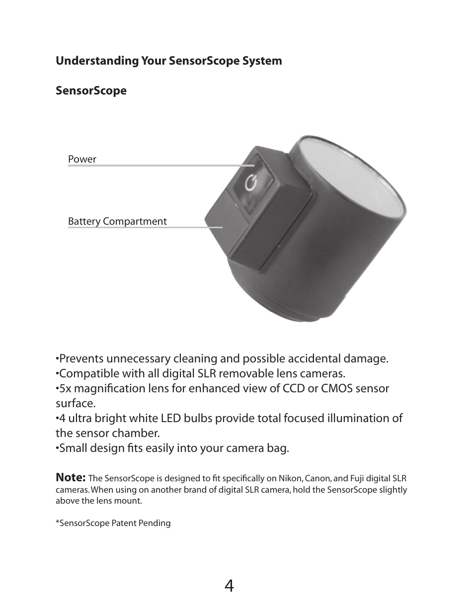 Delkin Devices SensorScope System User Manual | Page 6 / 29