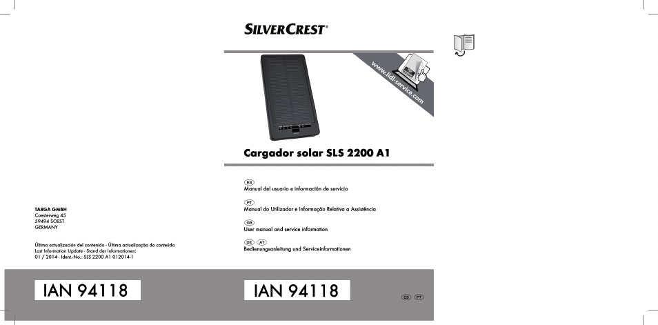 Silvercrest SLS 2200 A1 User Manual | 72 pages