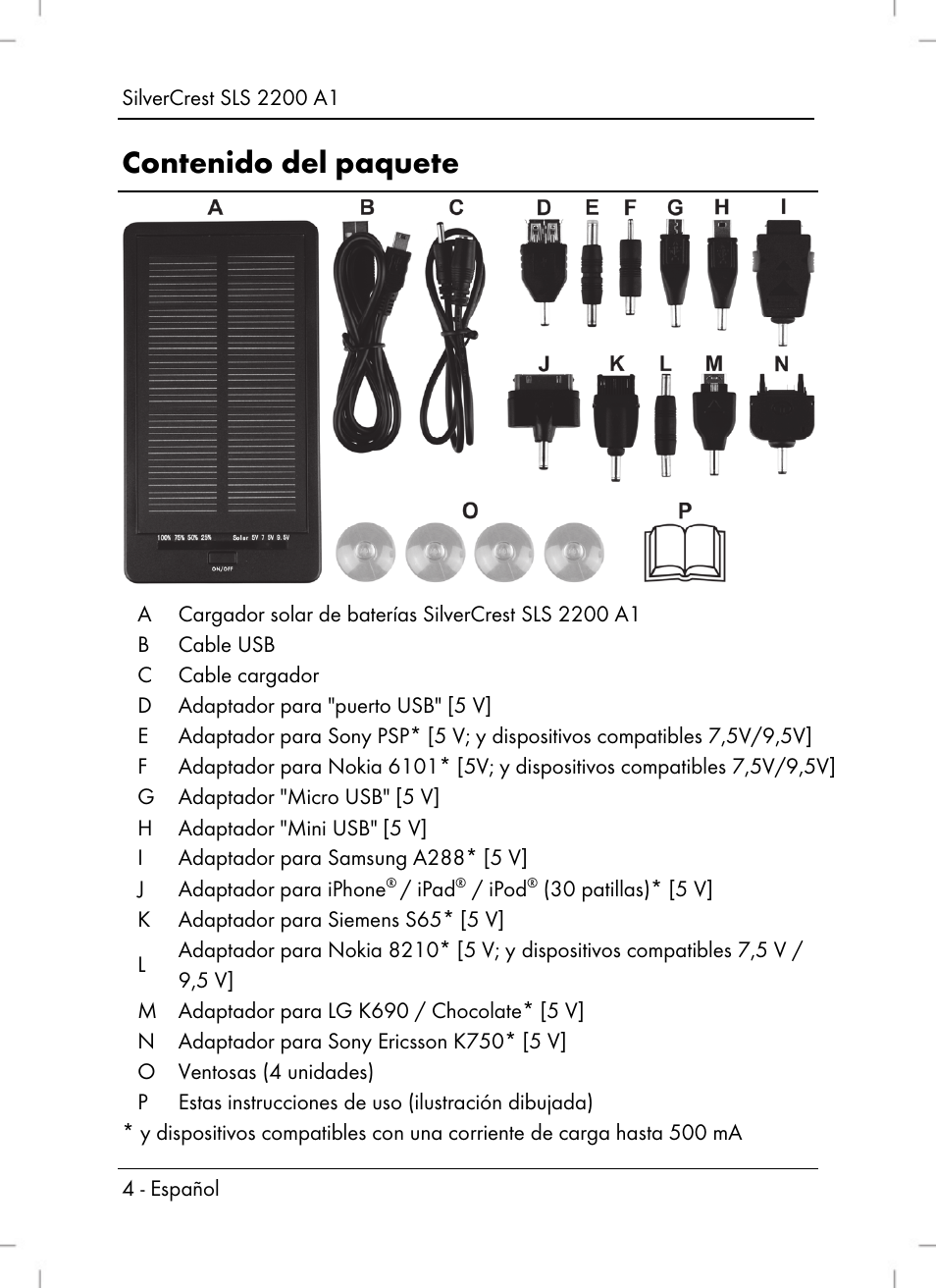 Silvercrest SLS 2200 A1 User Manual | Page 6 / 72