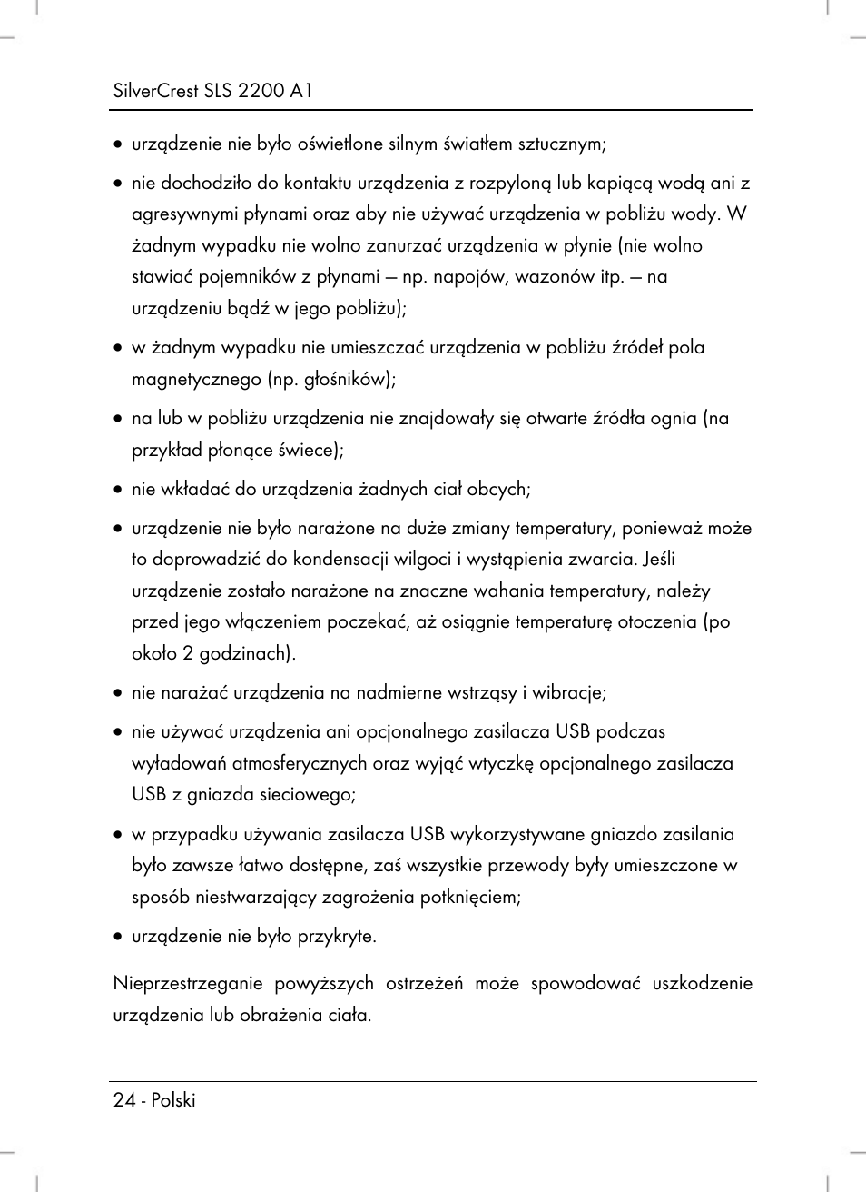 Silvercrest SLS 2200 A1 User Manual | Page 26 / 120