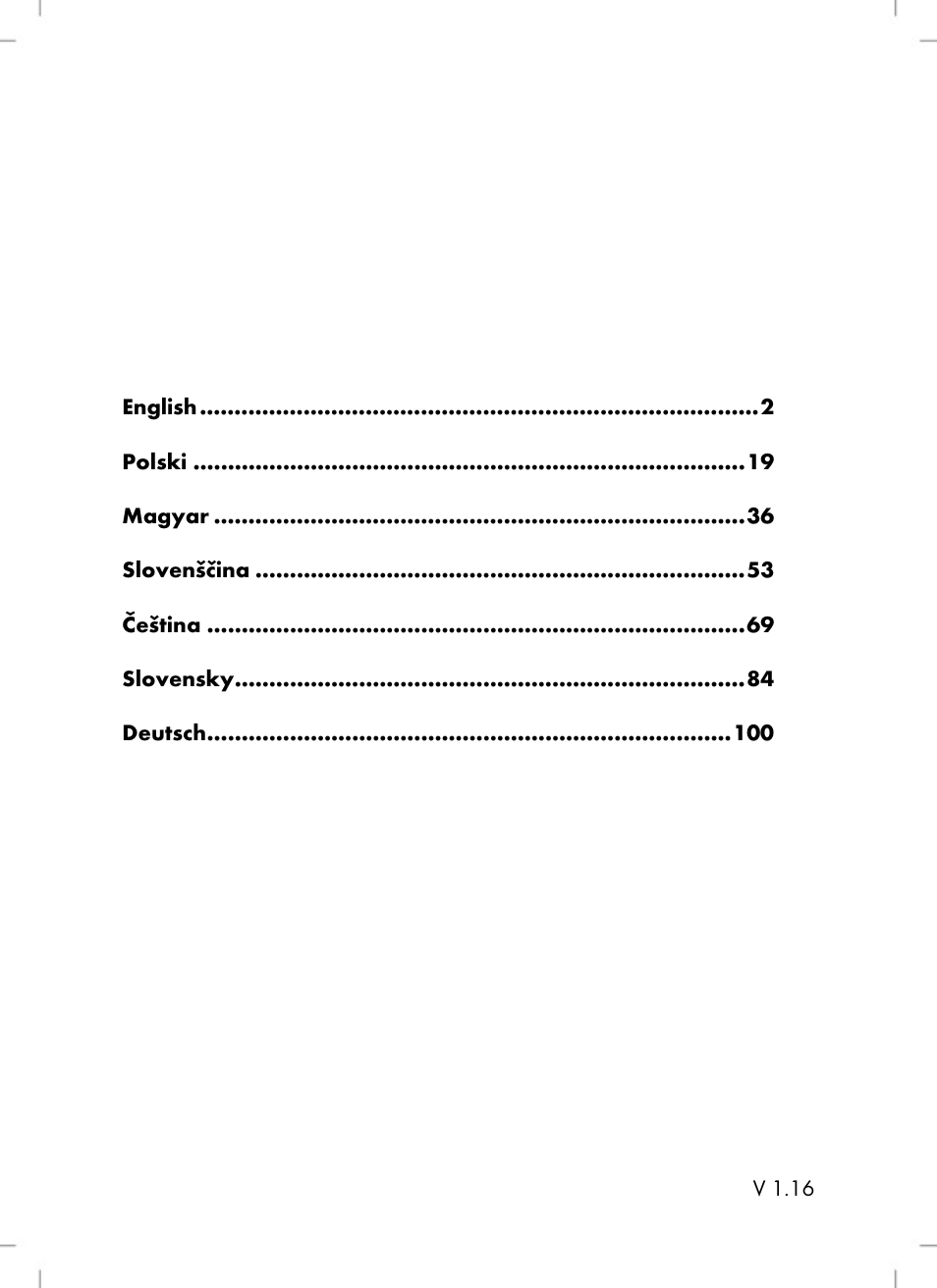 Silvercrest SLS 2200 A1 User Manual | Page 3 / 120