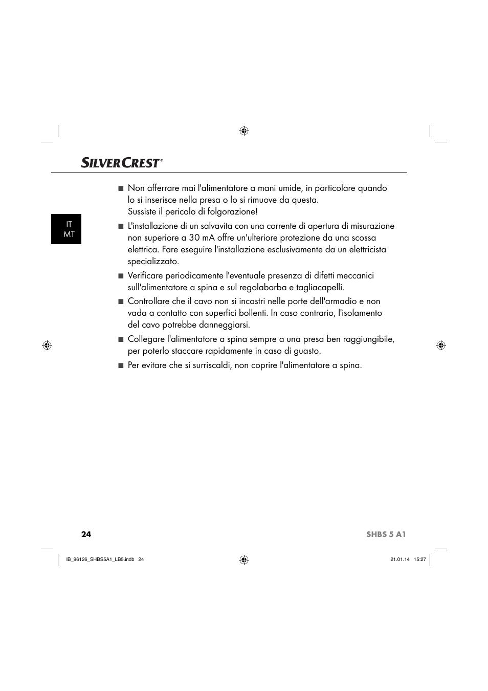 It mt | Silvercrest SHBS 5 A1 User Manual | Page 27 / 94