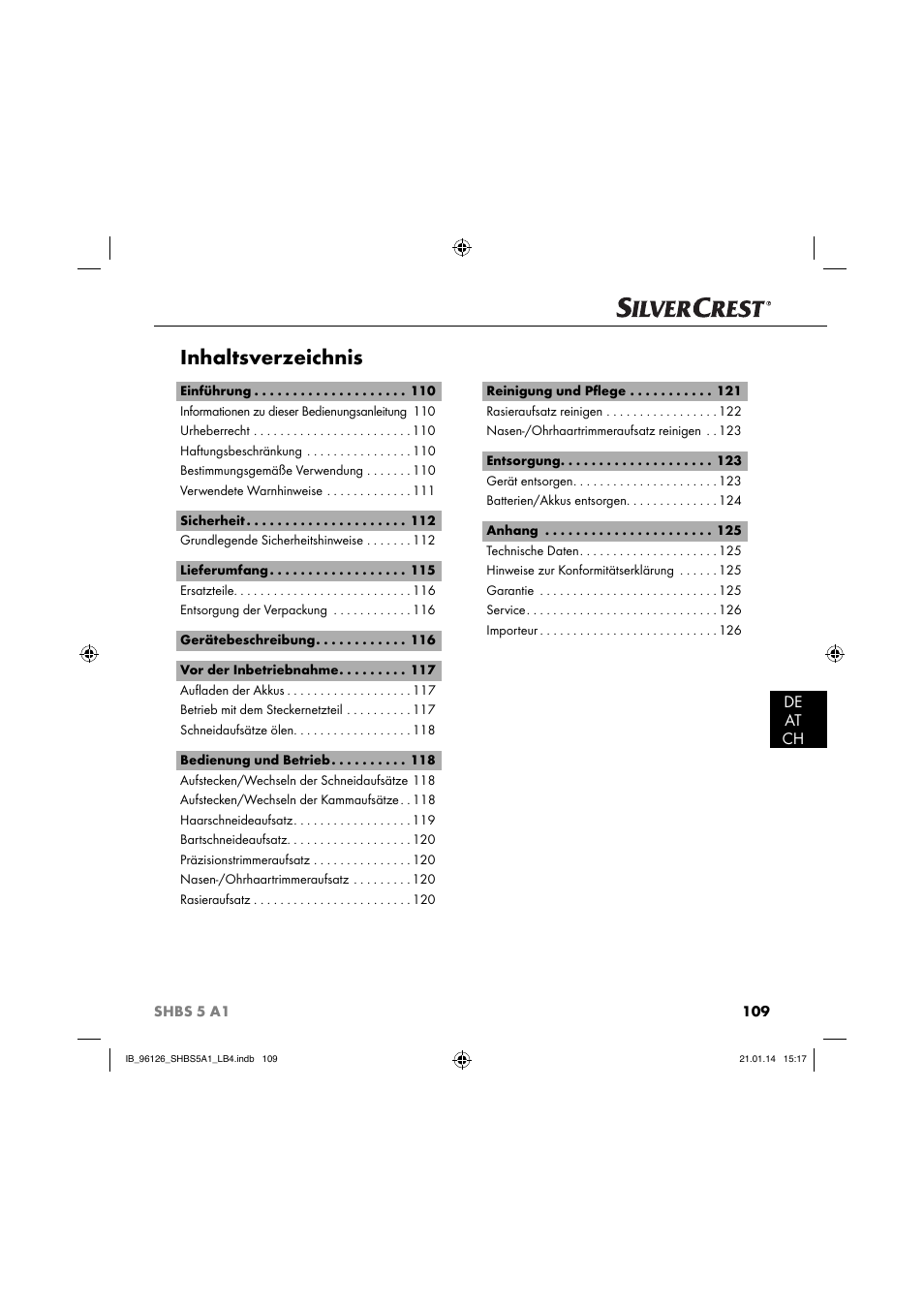 Silvercrest SHBS 5 A1 User Manual | Page 112 / 130