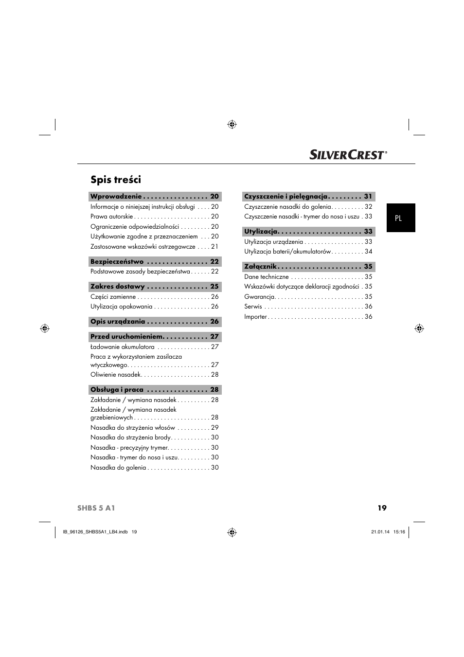 Silvercrest SHBS 5 A1 User Manual | Page 22 / 130