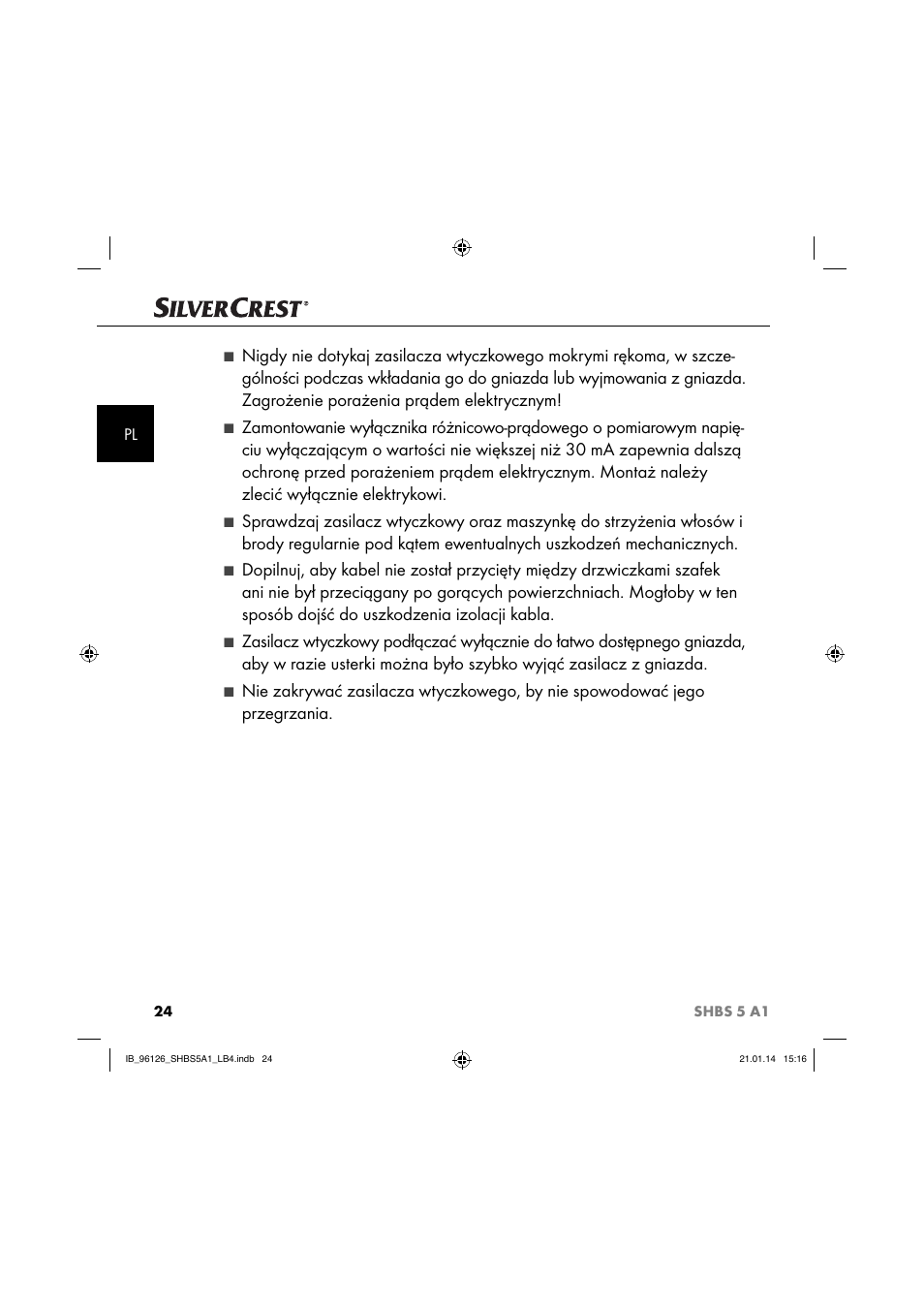 Silvercrest SHBS 5 A1 User Manual | Page 27 / 130