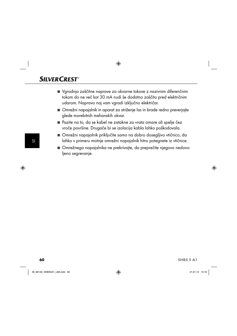 Silvercrest SHBS 5 A1 User Manual | Page 63 / 130