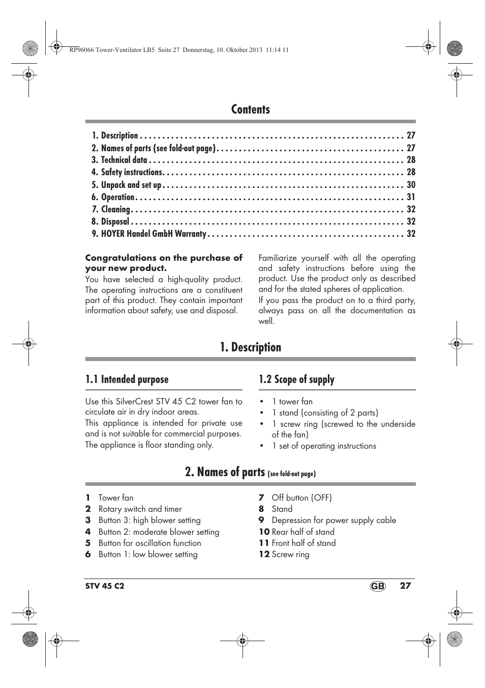 Silvercrest STV 45 C2 User Manual | Page 29 / 46