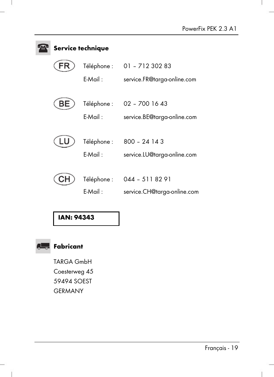 Silvercrest PEK 2.3 A1 User Manual | Page 21 / 58
