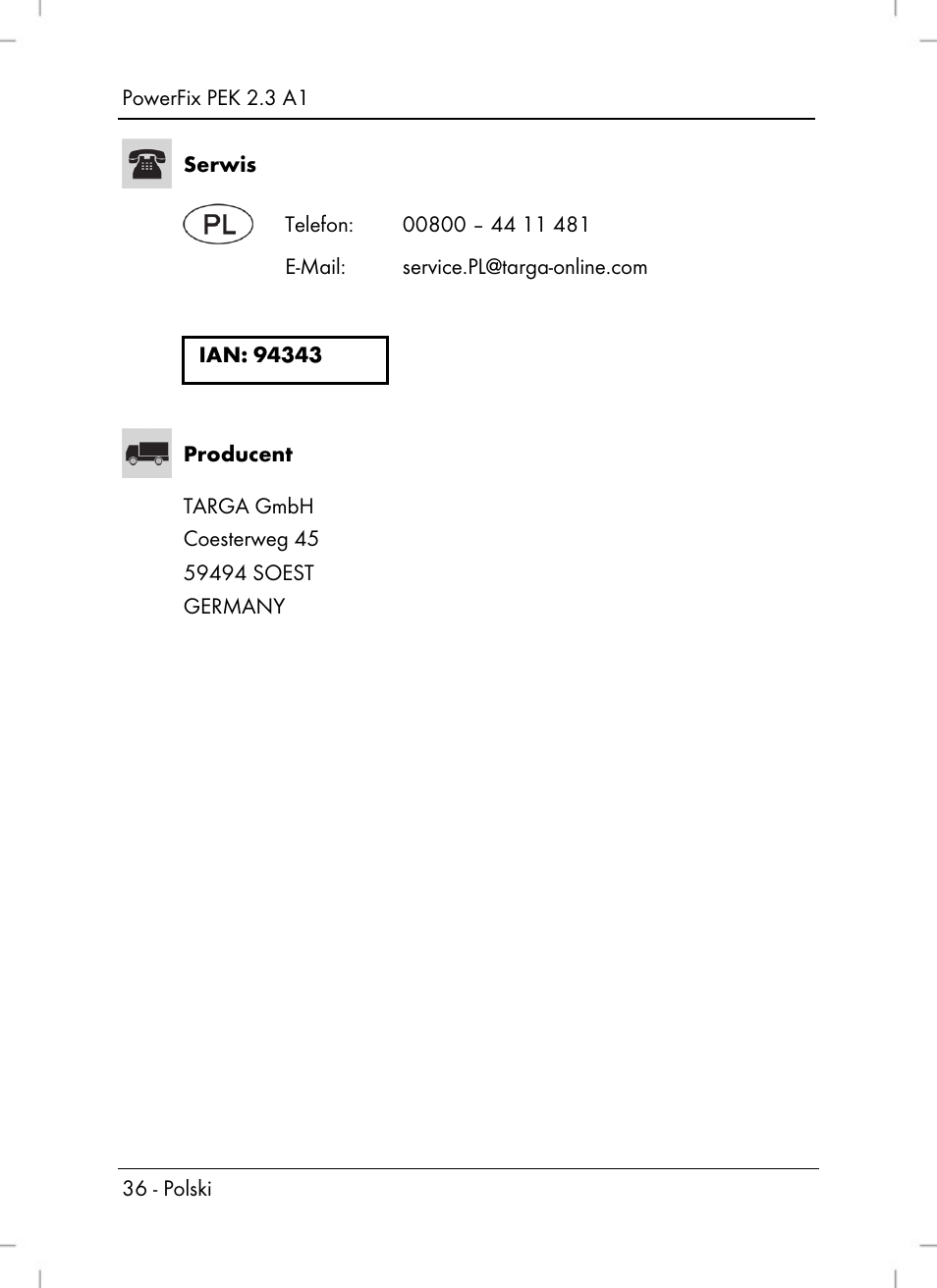 Silvercrest PEK 2.3 A1 User Manual | Page 38 / 108