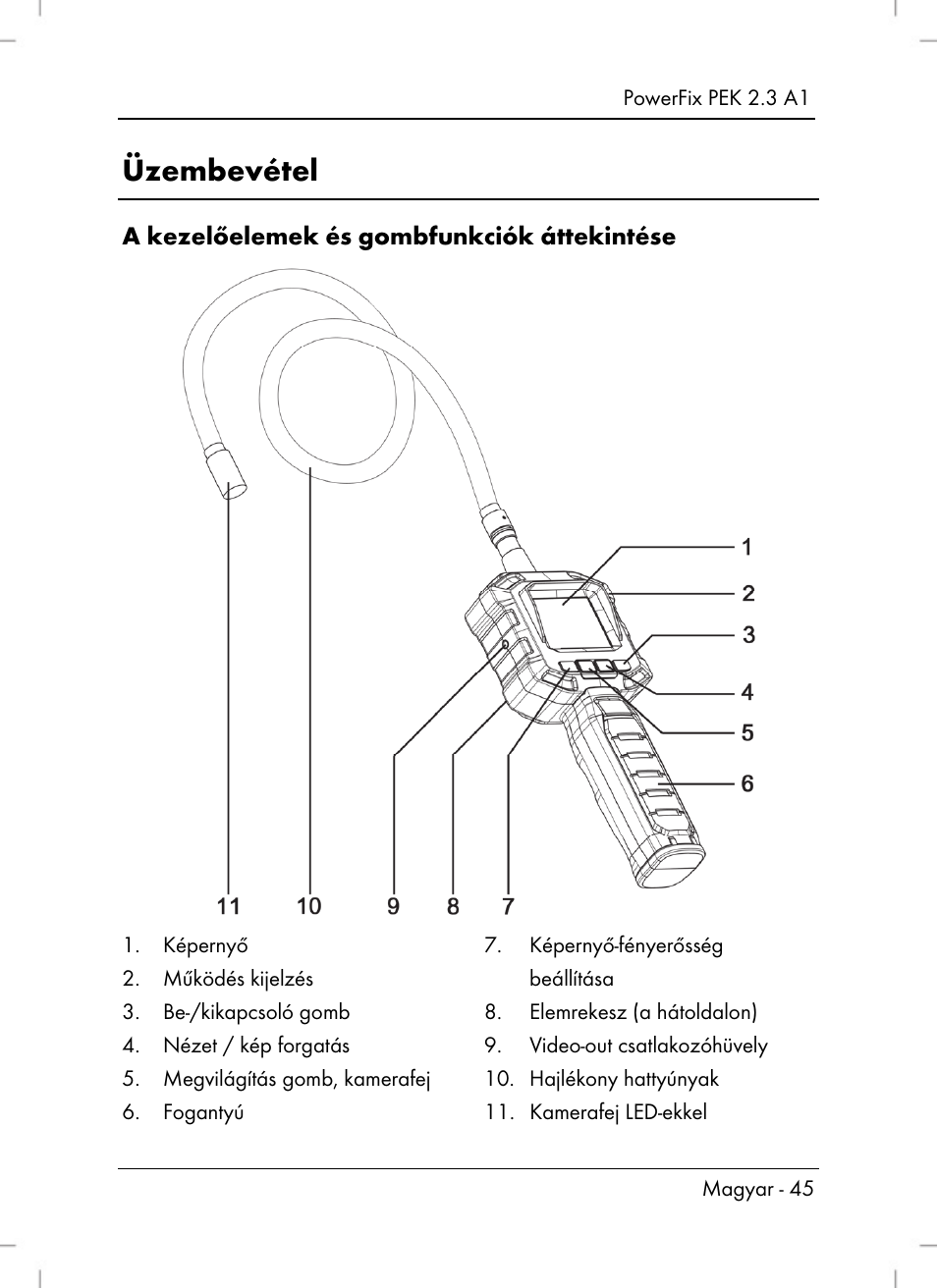 Üzembevétel | Silvercrest PEK 2.3 A1 User Manual | Page 47 / 108