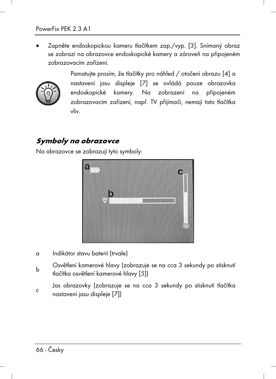 Symboly na obrazovce | Silvercrest PEK 2.3 A1 User Manual | Page 68 / 108