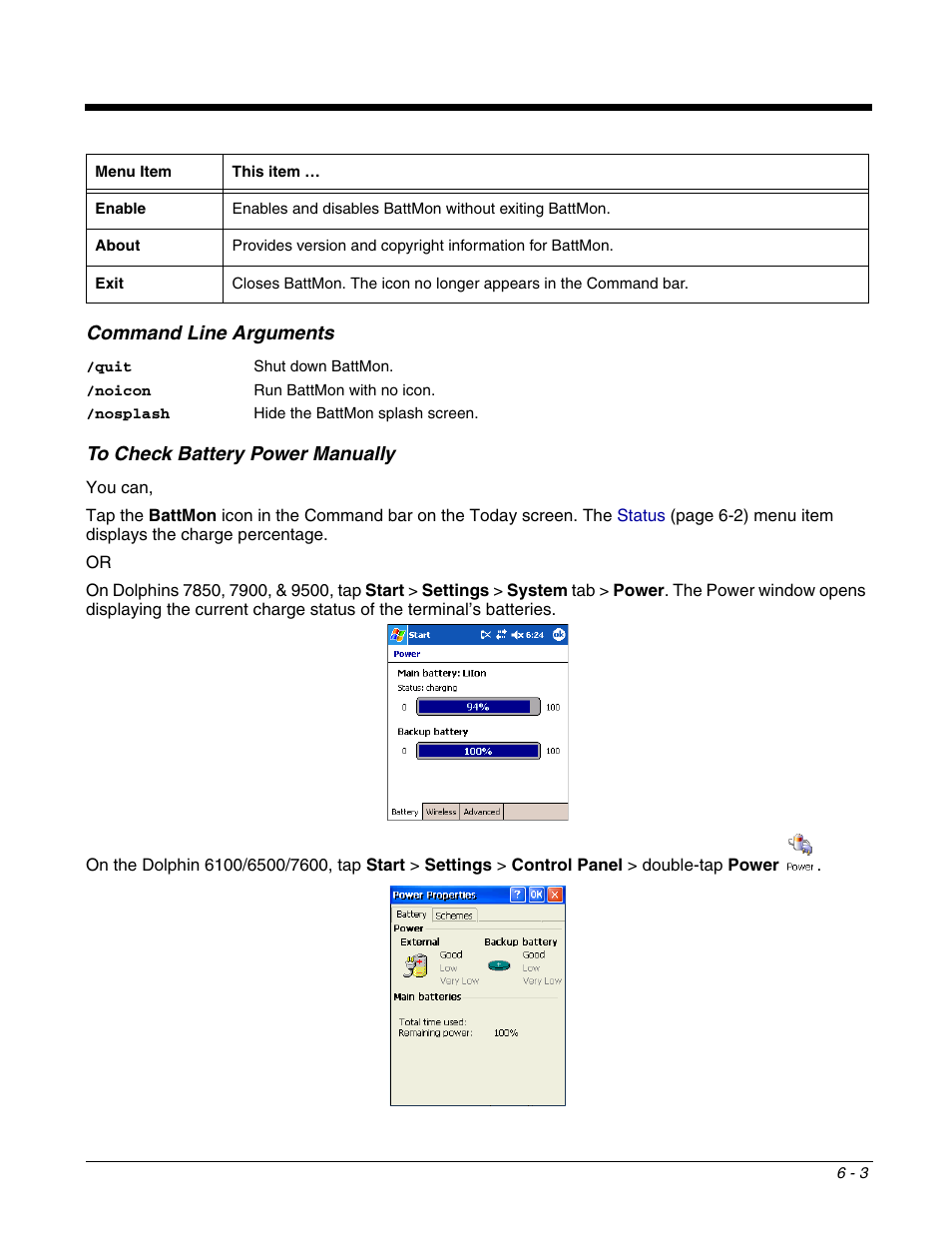 Dolphin Peripherals 6100 User Manual | Page 107 / 176