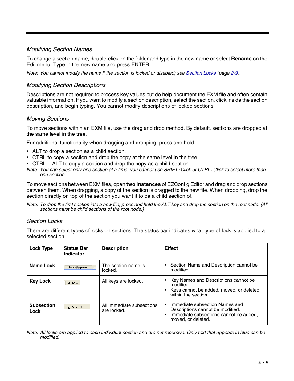 Section locks | Dolphin Peripherals 6100 User Manual | Page 25 / 176