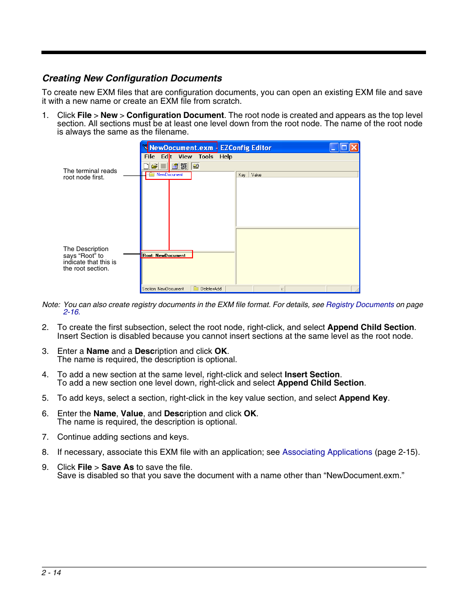 Creating new configuration documents, Creating new configuration documents -14 | Dolphin Peripherals 6100 User Manual | Page 30 / 176