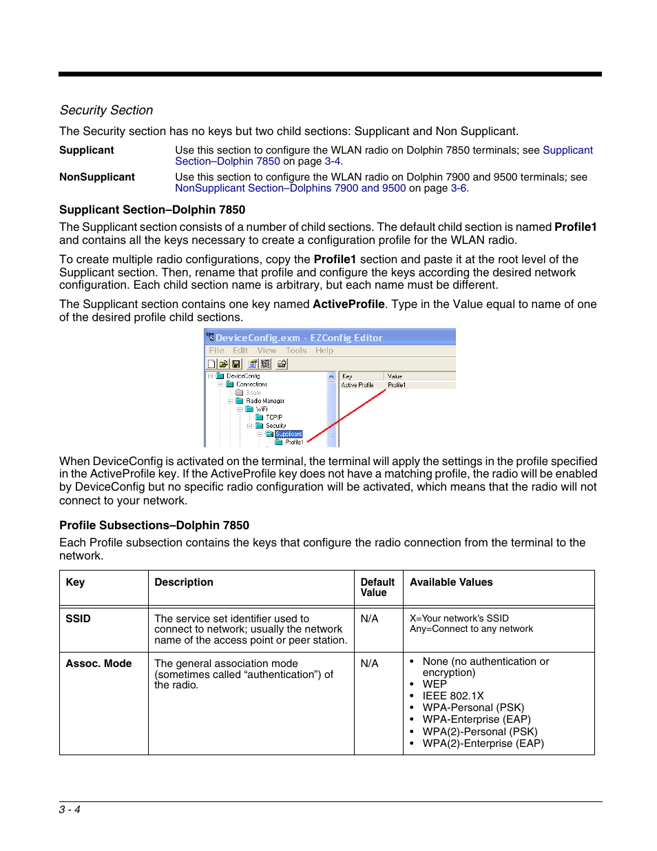 Lue entered in the, Ssid | Dolphin Peripherals 6100 User Manual | Page 54 / 176