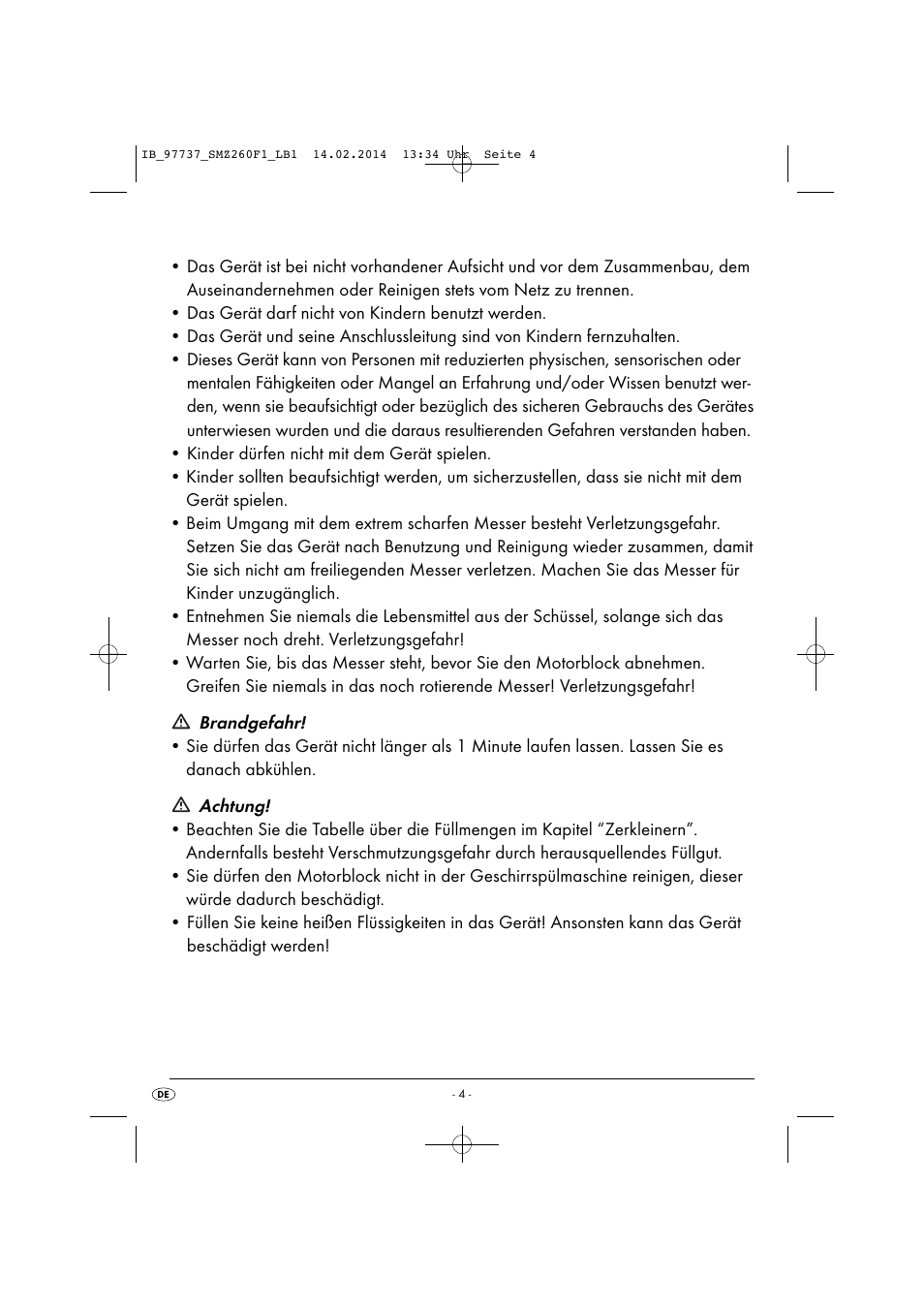 Silvercrest SMZ 260 F1 User Manual | Page 7 / 44