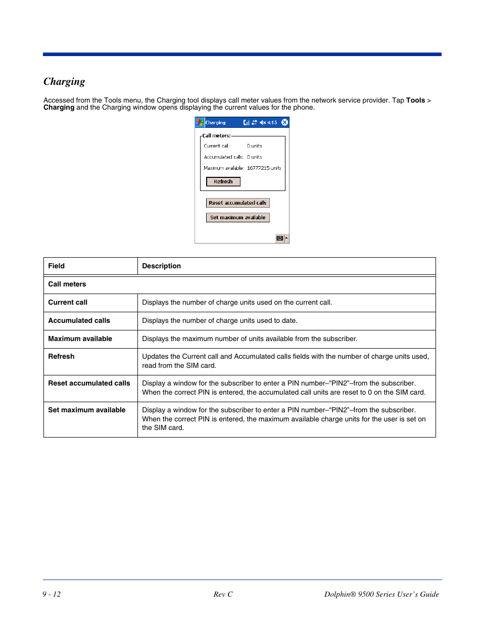 Charging, Charging -12 | Dolphin Peripherals 9500 User Manual | Page 172 / 264